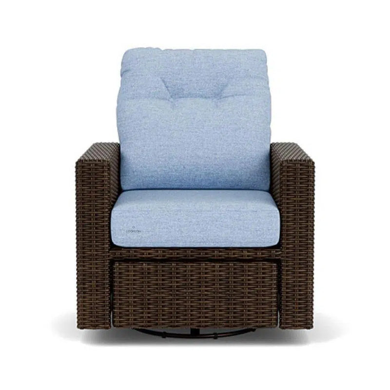 Mesa Swivel Glider Lounge Chair Premium Wicker Furniture Outdoor Lounge Chairs LOOMLAN By Lloyd Flanders