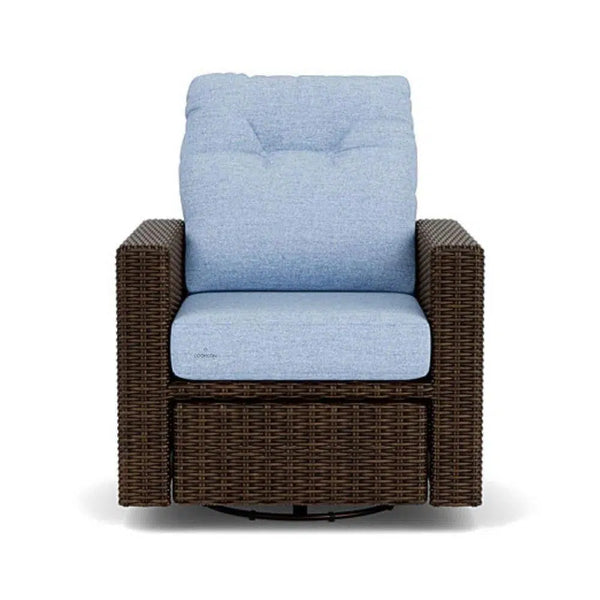 Mesa Swivel Glider Recliner Premium Wicker Furniture Lloyd Flanders Outdoor Lounge Chairs LOOMLAN By Lloyd Flanders