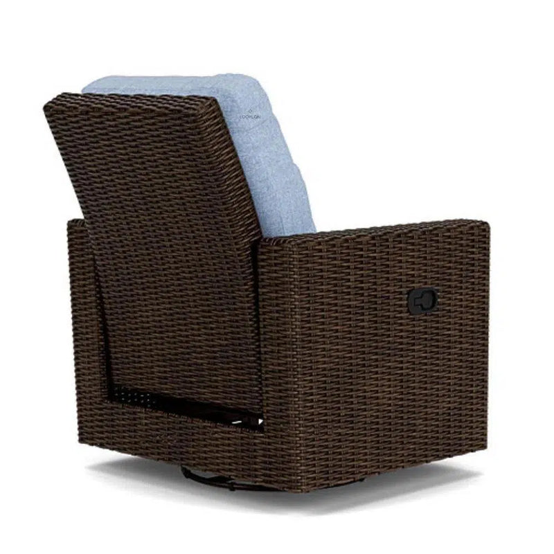 Mesa Swivel Glider Recliner Premium Wicker Furniture Lloyd Flanders Outdoor Lounge Chairs LOOMLAN By Lloyd Flanders