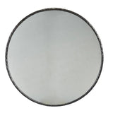 Metal Edge Round Mirror Wall Mirrors LOOMLAN By Furniture Classics