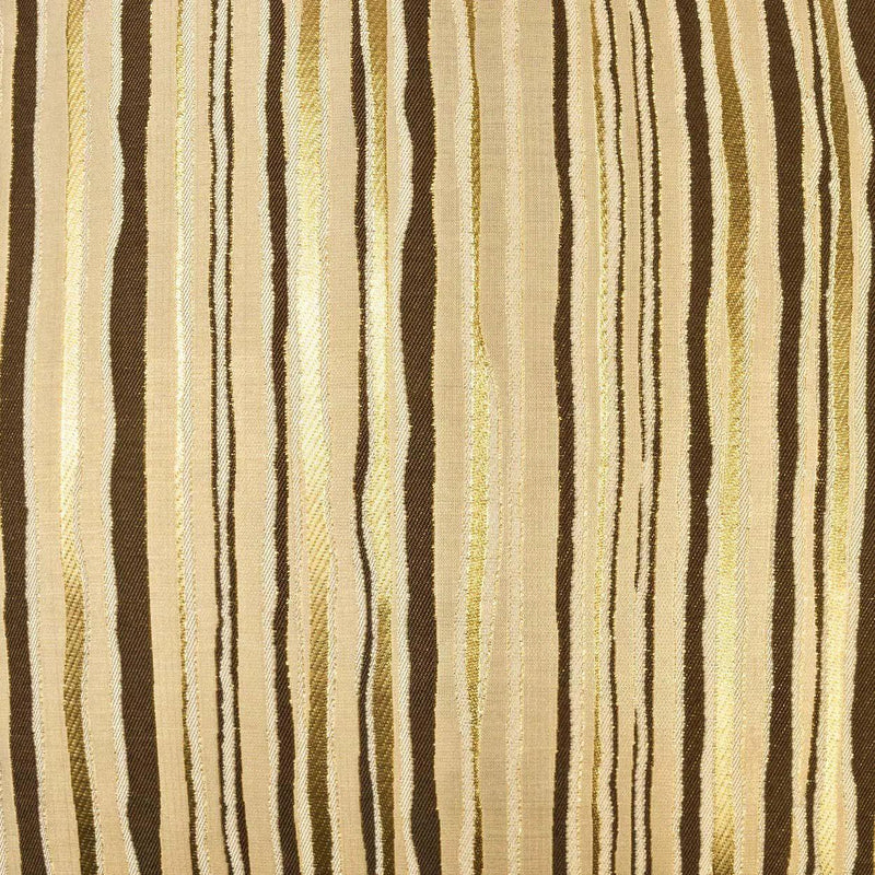 Metallic Stripe Brown Throw Pillow With Insert Throw Pillows LOOMLAN By D.V. Kap