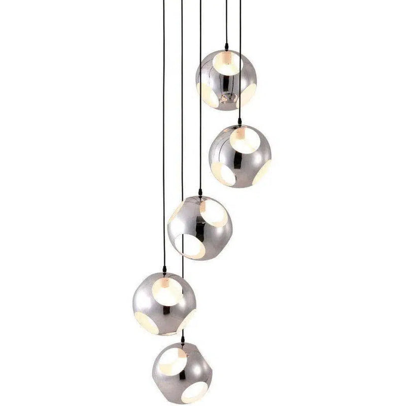 Meteor Shower Ceiling Lamp Chrome Pendants LOOMLAN By Zuo Modern