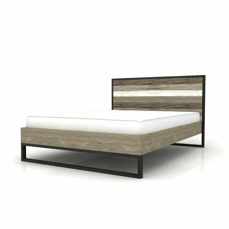 Metro Havana Natural Reclaimed Wood Platform Bed Beds LOOMLAN By LH Imports