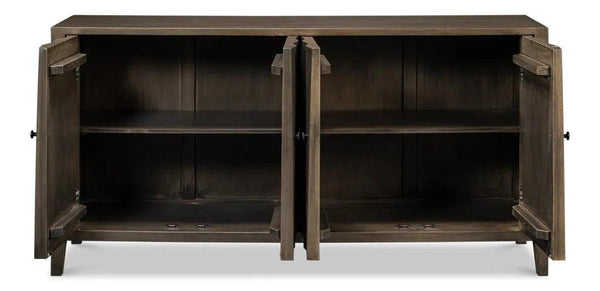 Metropole Four Door Sideboard Cabinet For Living Room Sideboards LOOMLAN By Sarreid