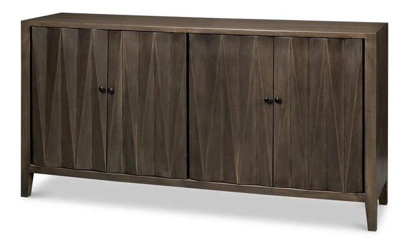 Metropole Four Door Sideboard Cabinet For Living Room Sideboards LOOMLAN By Sarreid