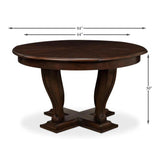 Metropolitan Jupe Extendable Round Dining Table Umbria Finish Dining Tables LOOMLAN By Sarreid