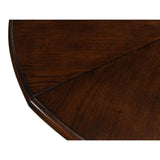 Metropolitan Jupe Extendable Round Dining Table Umbria Finish Dining Tables LOOMLAN By Sarreid