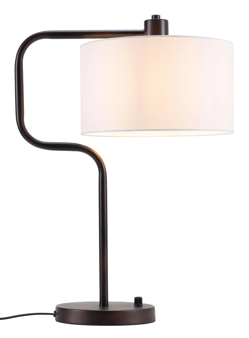 Middlemist Table Lamp White Table Lamps LOOMLAN By Zuo Modern