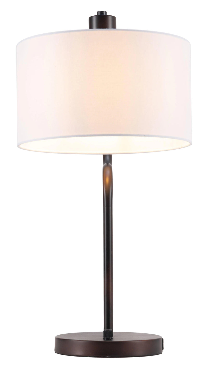 Middlemist Table Lamp White Table Lamps LOOMLAN By Zuo Modern