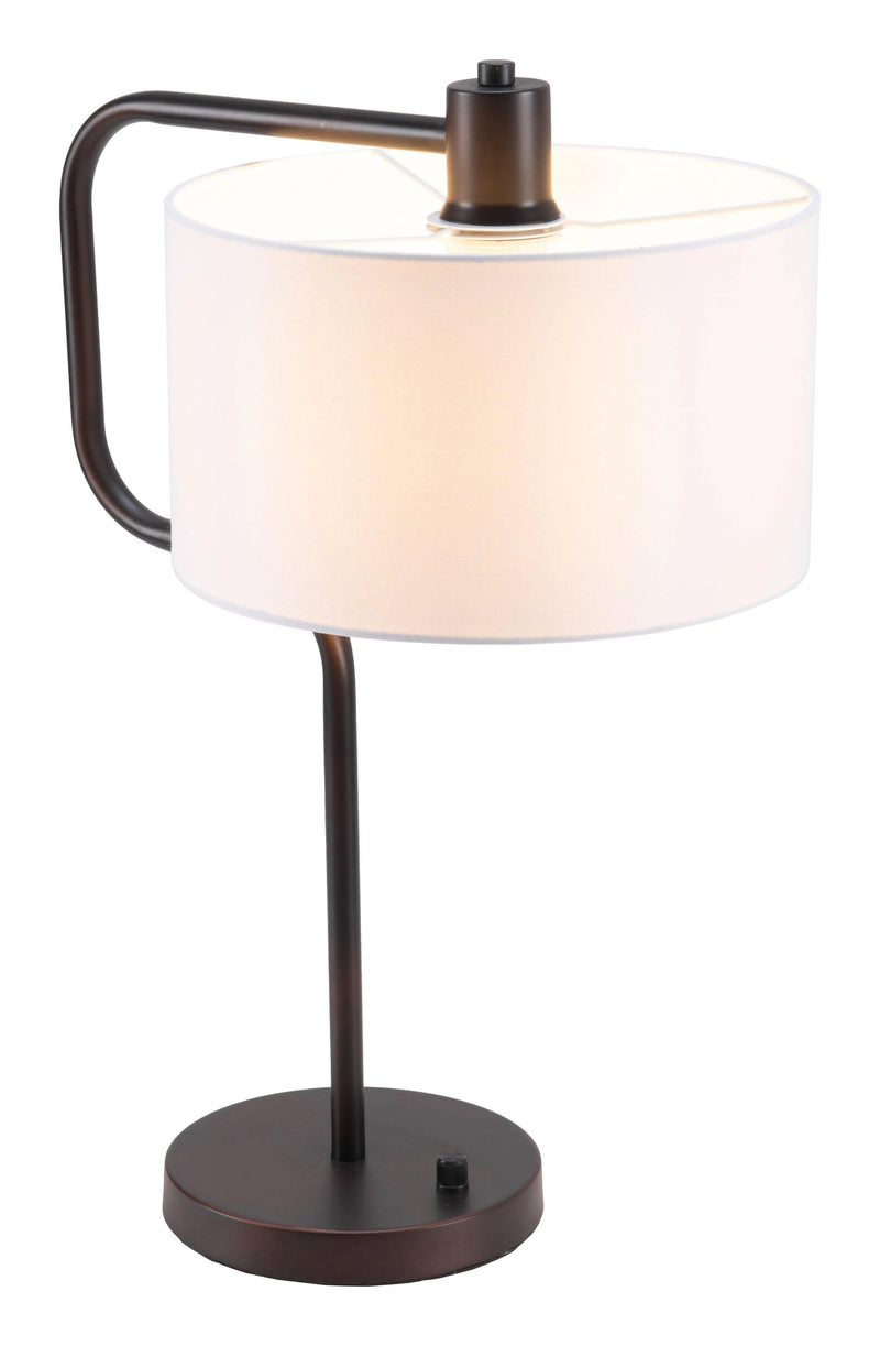 Middlemist Table Lamp White Table Lamps LOOMLAN By Zuo Modern