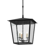 Midnight Bening Large Outdoor Lantern Outdoor Lighting LOOMLAN By Currey & Co