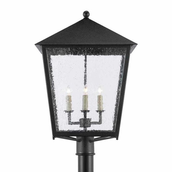 Midnight Bening Large Post Light Outdoor Lighting LOOMLAN By Currey & Co