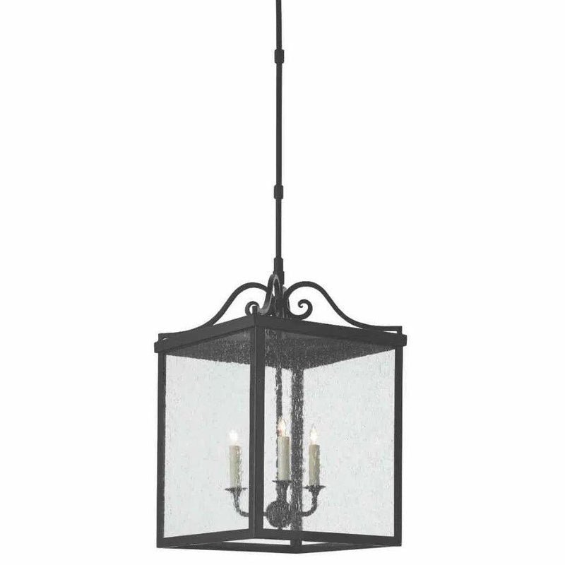 Midnight Giatti Large Outdoor Lantern Outdoor Lighting LOOMLAN By Currey & Co