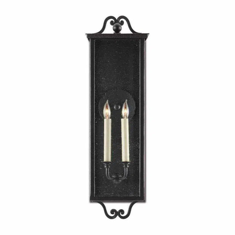 Midnight Giatti Medium Outdoor Wall Sconce Wall Sconces LOOMLAN By Currey & Co