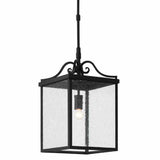 Midnight Giatti Small Outdoor Lantern Outdoor Lighting LOOMLAN By Currey & Co