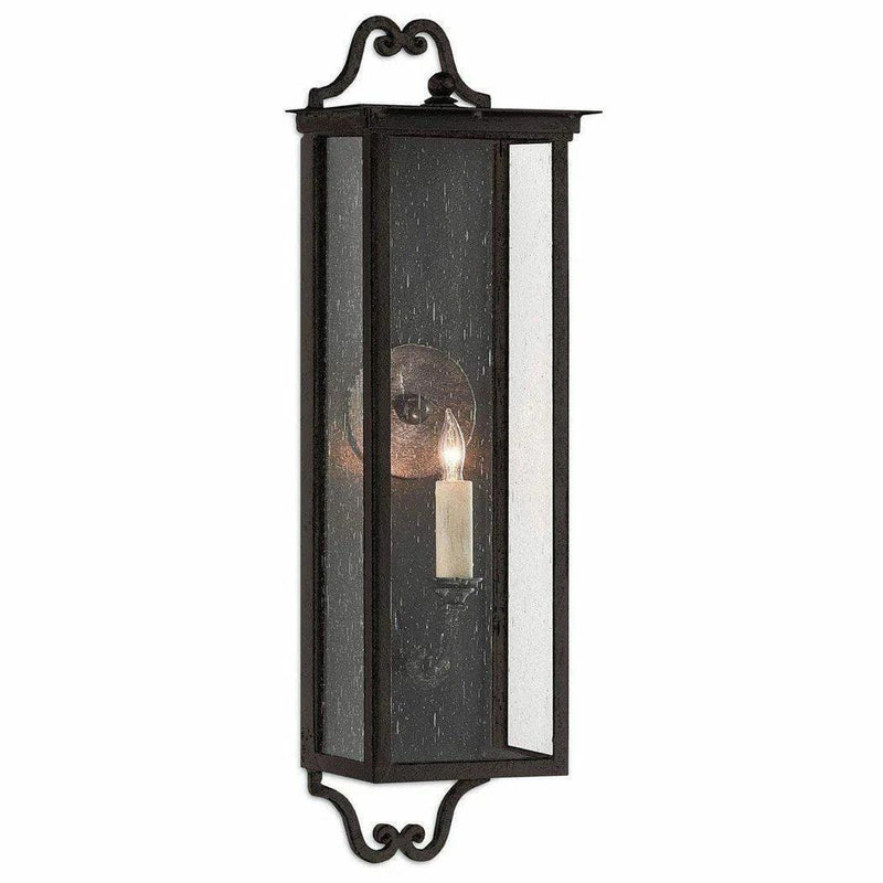 Midnight Giatti Small Outdoor Wall Sconce Wall Sconces LOOMLAN By Currey & Co