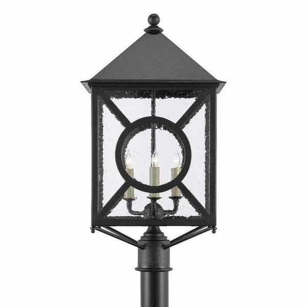 Midnight Ripley Large Post Light Outdoor Lighting LOOMLAN By Currey & Co