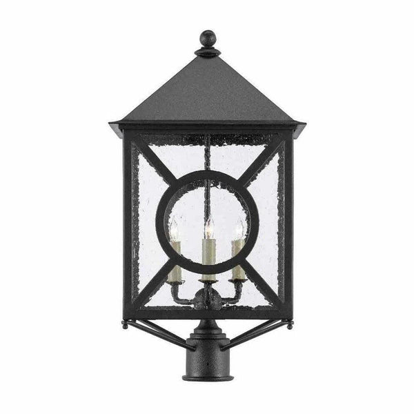 Midnight Ripley Large Post Light Outdoor Lighting LOOMLAN By Currey & Co