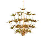 Midsummer Iron and Glass Gold Chandelier Chandeliers LOOMLAN By Currey & Co