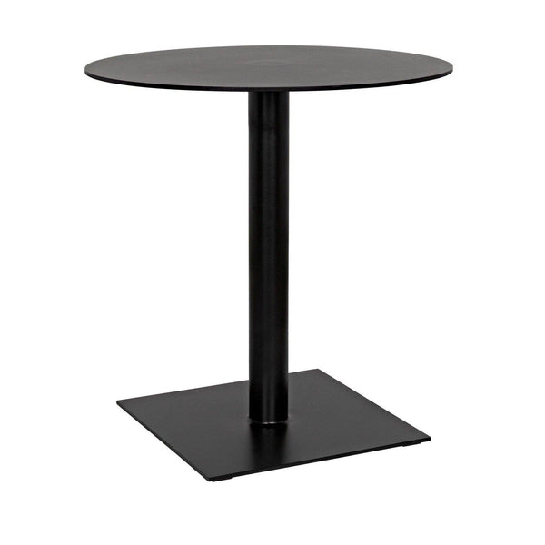 Mies Side Table, Black Steel Side Tables LOOMLAN By Noir