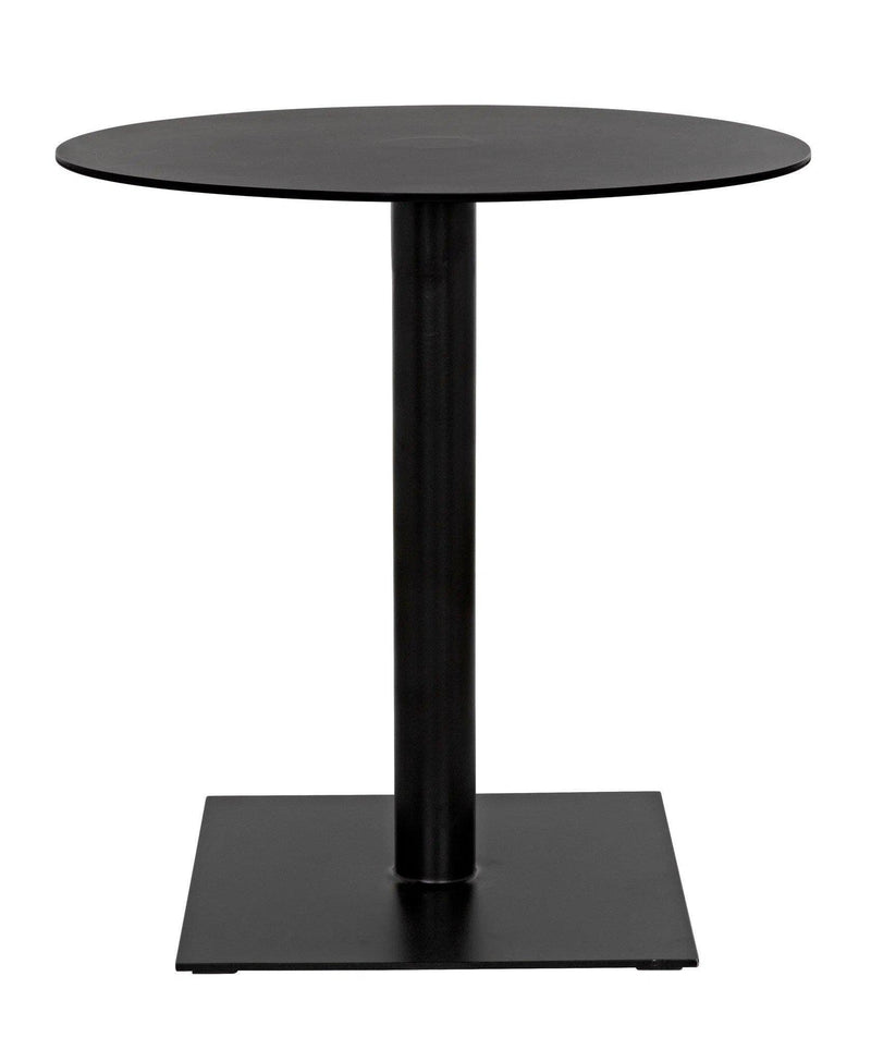 Mies Side Table, Black Steel Side Tables LOOMLAN By Noir