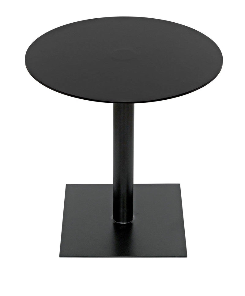 Mies Side Table, Black Steel Side Tables LOOMLAN By Noir