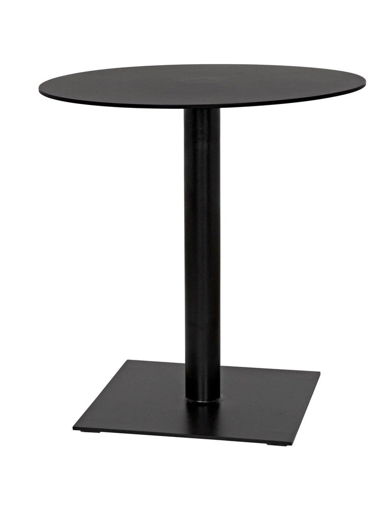 Mies Side Table, Black Steel Side Tables LOOMLAN By Noir