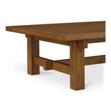 Mikoshi Solid Pine Brown Rectangular Coffee Table Coffee Tables LOOMLAN By Moe's Home