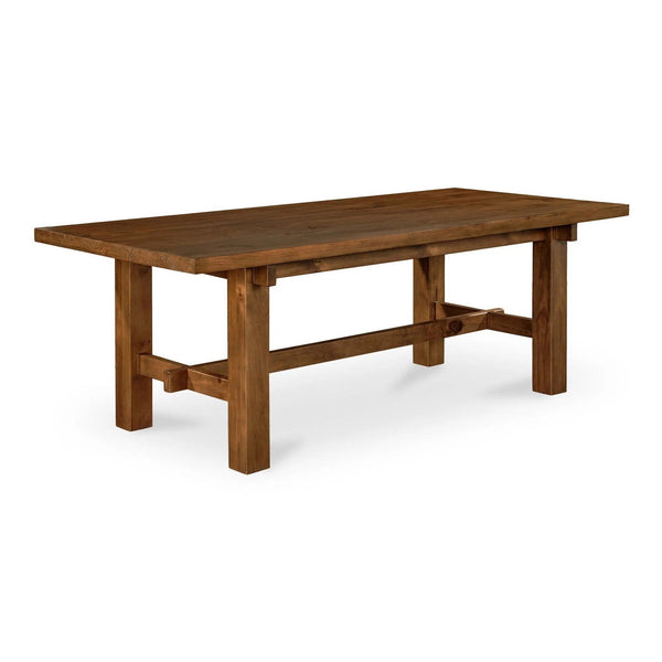 Mikoshi Solid Pine Brown Rectangular Dining Table Dining Tables LOOMLAN By Moe's Home