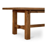 Mikoshi Solid Pine Brown Rectangular Dining Table Dining Tables LOOMLAN By Moe's Home