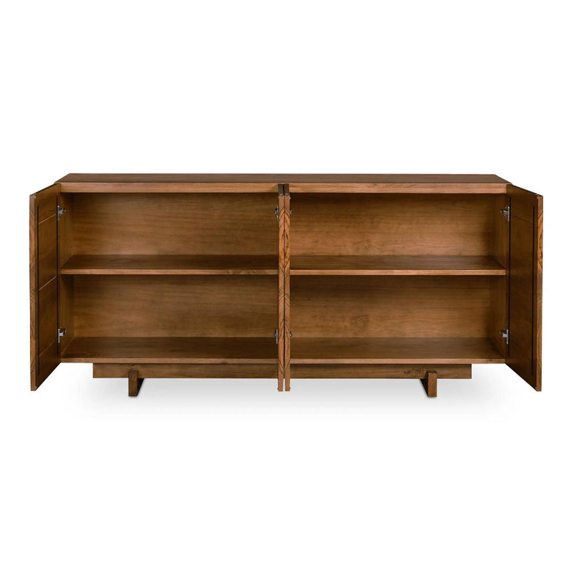 Mikoshi Solid Pine Brown Sideboard Sideboards LOOMLAN By Moe's Home