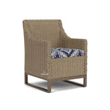 Milan Dining Armchair Premium Wicker Furniture Made In USA Outdoor Dining Chairs LOOMLAN By Lloyd Flanders