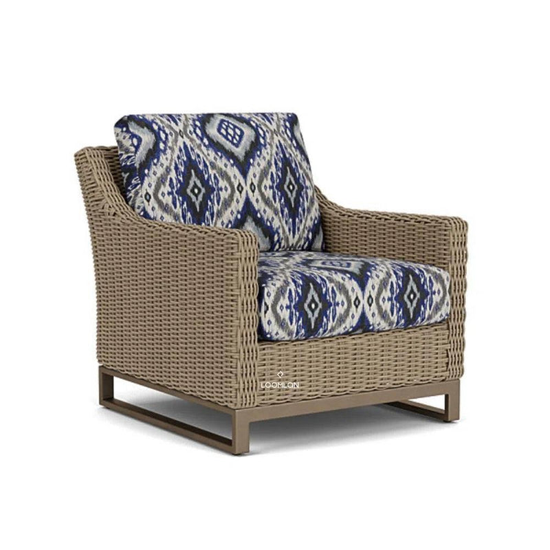 Milan Lounge Chair Premium Wicker Furniture Made In USA Outdoor Lounge Chairs LOOMLAN By Lloyd Flanders