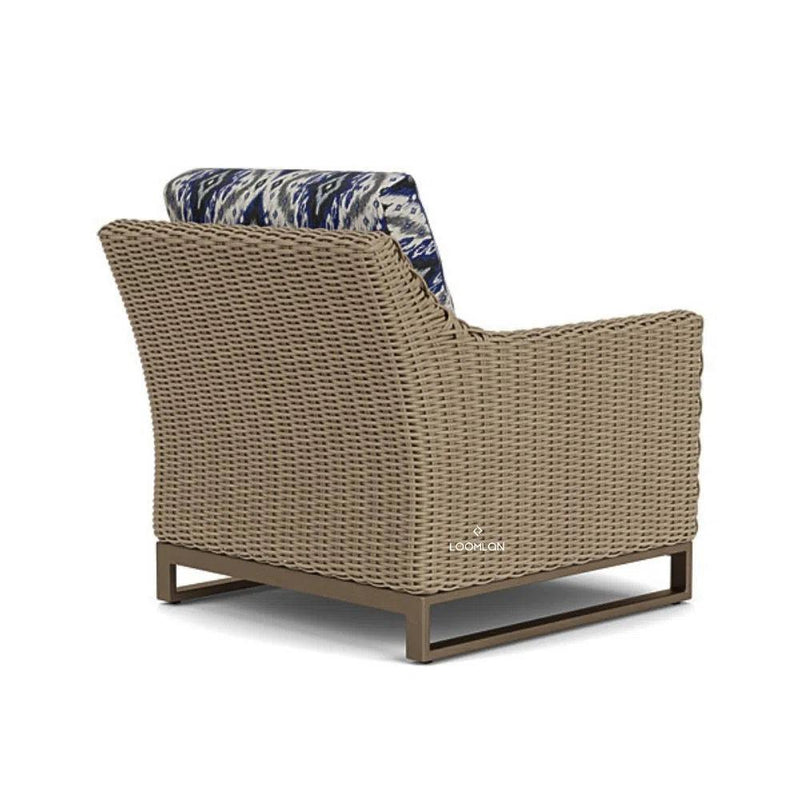 Milan Lounge Chair Premium Wicker Furniture Made In USA Outdoor Lounge Chairs LOOMLAN By Lloyd Flanders