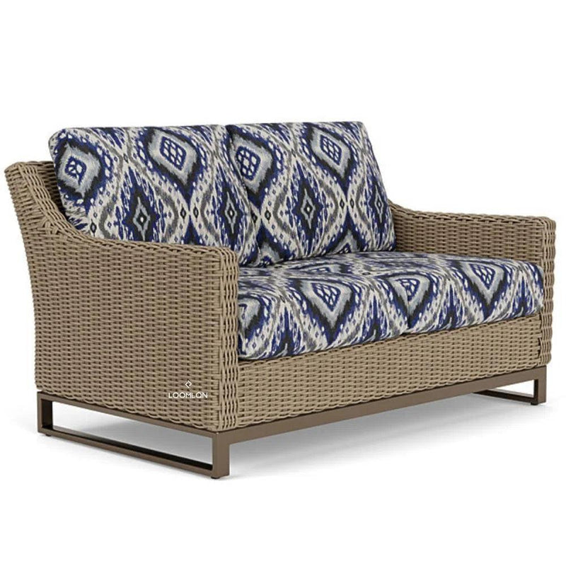 Milan Loveseat Premium Wicker Furniture Made In USA Lloyd Flanders Outdoor Sofas & Loveseats LOOMLAN By Lloyd Flanders