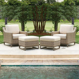 Milan Ottoman Premium Wicker Furniture Made In USA Lloyd Flanders Outdoor Ottomans LOOMLAN By Lloyd Flanders