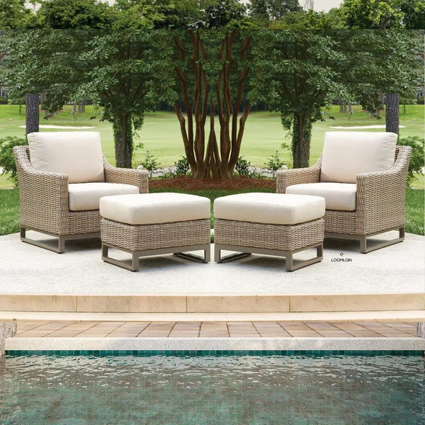 Milan Outdoor Sunbrella Replacement Cushions For Lounge Chair Outdoor Lounge Chairs LOOMLAN By Lloyd Flanders