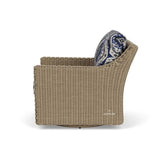 Milan Swivel Glider Lounge Chair Premium Wicker Furniture Made In USA Outdoor Lounge Chairs LOOMLAN By Lloyd Flanders