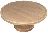 Milena Wood Round Coffee Table, Washed Walnut Coffee Tables LOOMLAN By Noir