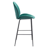 Miles Bar Chair Green Bar Stools LOOMLAN By Zuo Modern