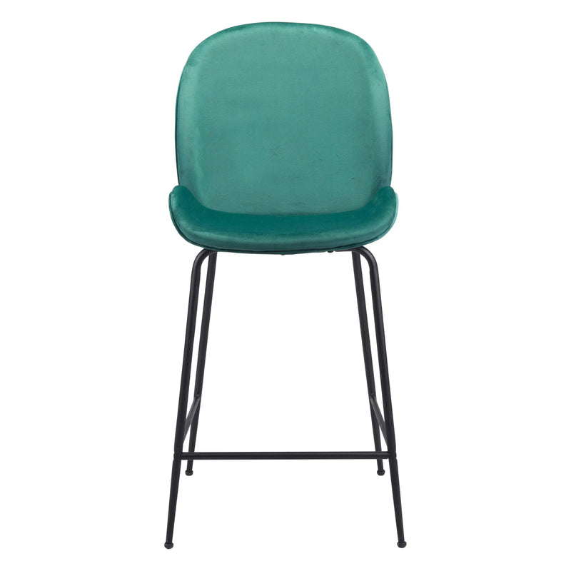 Miles Counter Chair Green Counter Stools LOOMLAN By Zuo Modern