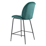 Miles Counter Chair Green Counter Stools LOOMLAN By Zuo Modern