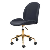 Miles Office Chair Black Office Chairs LOOMLAN By Zuo Modern