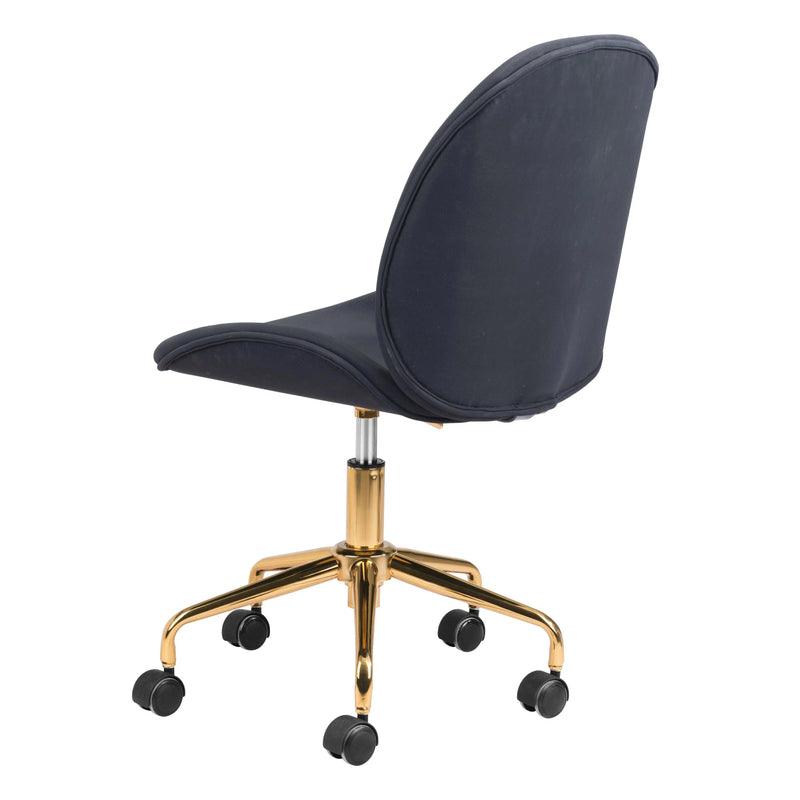 Miles Office Chair Black Office Chairs LOOMLAN By Zuo Modern