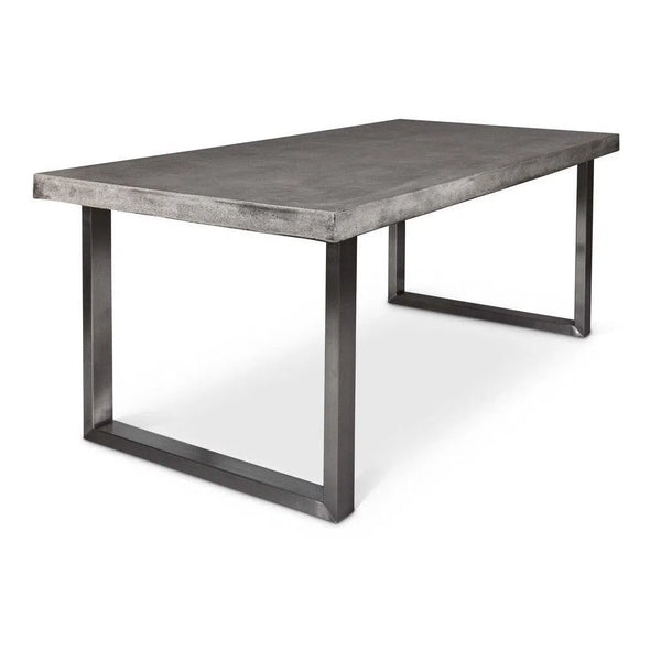 Miller Fiber Reinforced Concrete Rectangular Dining Table Outdoor Dining Tables LOOMLAN By Urbia