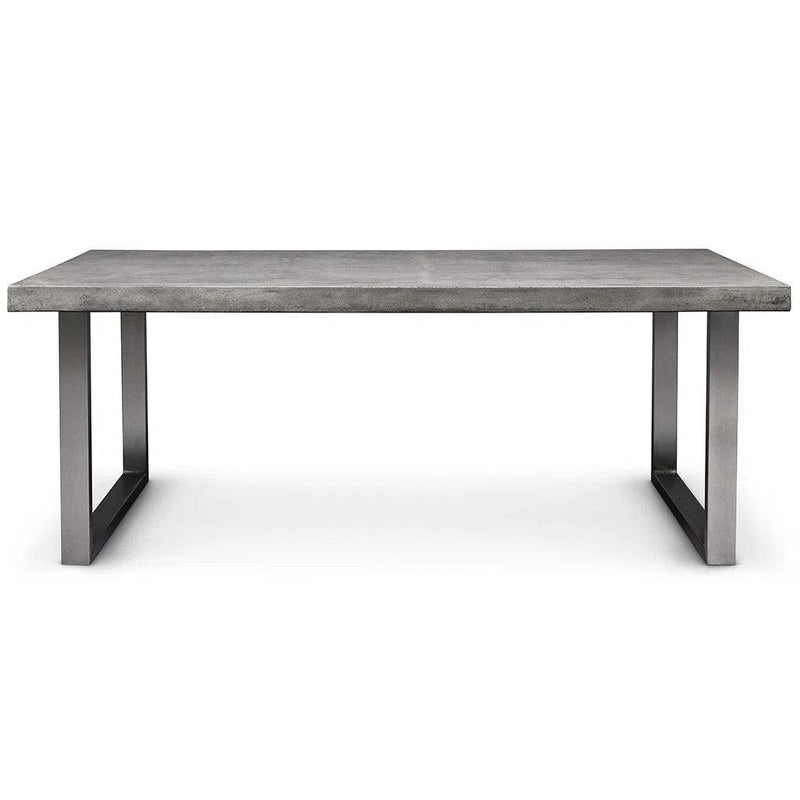 Miller Fiber Reinforced Concrete Rectangular Dining Table Outdoor Dining Tables LOOMLAN By Urbia