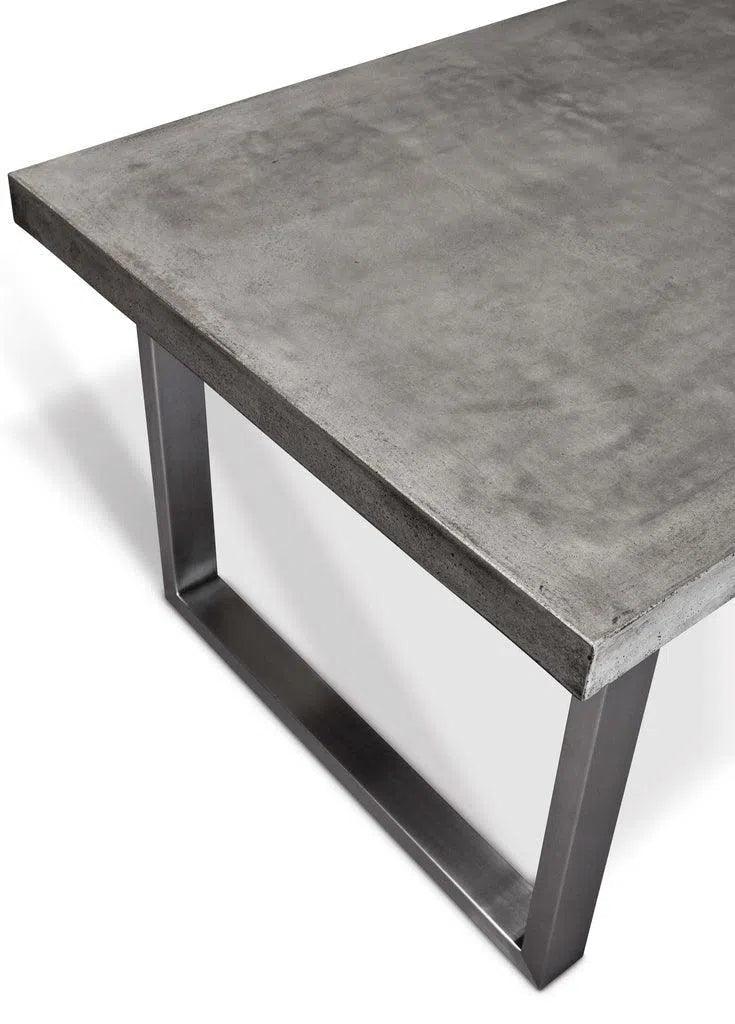 Miller Fiber Reinforced Concrete Rectangular Dining Table Outdoor Dining Tables LOOMLAN By Urbia