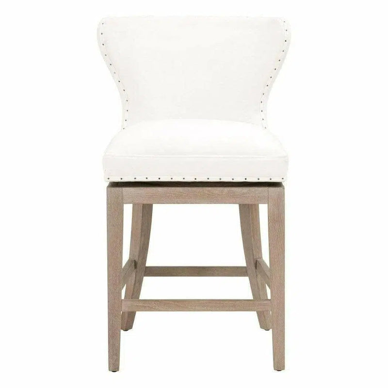 Milton Swivel Counter Stool LiveSmart Peyton-Pearl Ash Counter Stools LOOMLAN By Essentials For Living