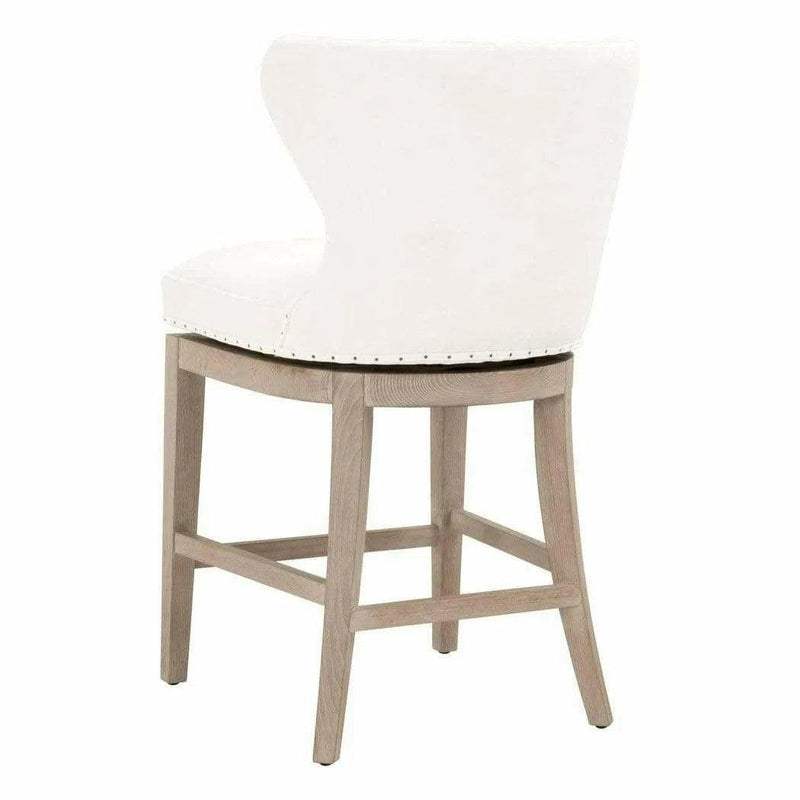 Milton Swivel Counter Stool LiveSmart Peyton-Pearl Ash Counter Stools LOOMLAN By Essentials For Living