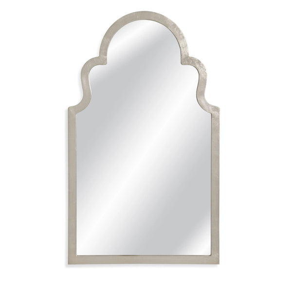 Mina Wood Silver Vertical Wall Mirror Wall Mirrors LOOMLAN By Bassett Mirror